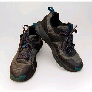 Kuru Atom Sneakers Shoes Womens 9 Lace Up Black Gray Comfort Hiking Outdoor